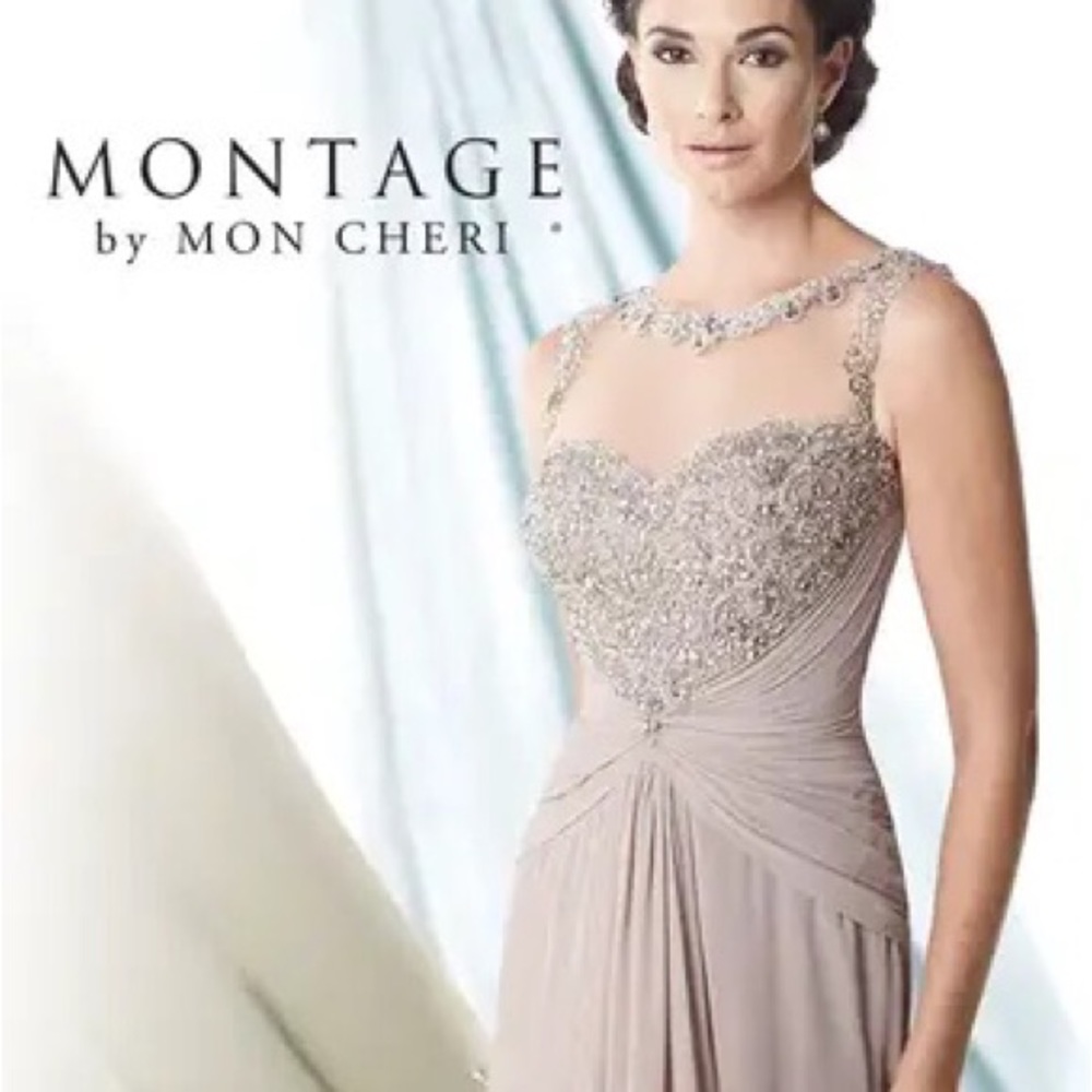Cameron Blake PURPLE MOB gown (not exactly the same as photo; no illusion neck)